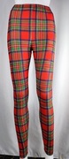 Sissycos legginsy krata tartan czerwone S/L