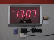 Bardzo duży ZEGAR elektr. z alarmem 230/9V + pilot