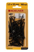 WKRĘTY DO PŁYT G-K DO METALU 3,5x55 – KOELNER – 100 sztuk 