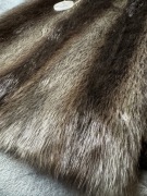 Płaszcz z nutri prawdziwe futro