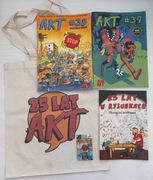 AKT - duży zestaw na 25 lat - AKT 38 i 39, pin, torba, katalog