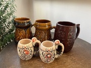 5 kufli kufle kamionka PRL Mirostowice