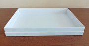 Pudełko ozdobne białe dekoracyjne box biały tacka 33,5 x 23,5 x 4,3 cm