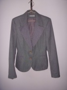 Marynarka żakiet szary popielaty w paski r. 38 / M