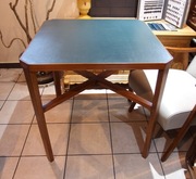 Oryginalny stolik do gry w karty PRL