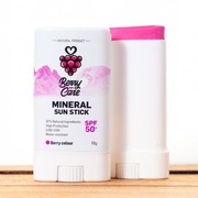 BerryCare Krem w sztyfcie Mineral Sun Stick SPF 50+ malinowy Berry Care