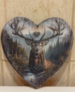 Prezent- obrazek na drewnie