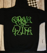 Bluza Custom GTA San Andreas  z dużym  "Groove street 4 life" na plecach M