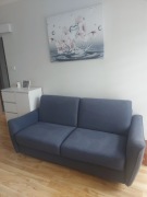 Sofa ze stelażem włoskim z materacem