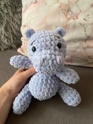 Mały hipopotam na szydełku 