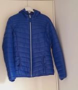 Kurtka z kapturem chabrowa rozmiar M