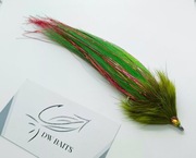 Streamer Szczupakowy DWbaits GreenRedFlash 16-18 cm