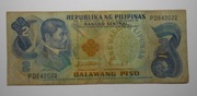 Stary banknot 2 Piso Filipiny