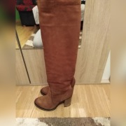 Damskie skórzane kozaki Carini