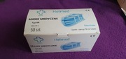 Maseczki medyczne 50 szt. Helmed Trójwarstwowe