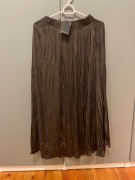 Massimo Dutti nowa brązowa satynowa spódnica plisowana maxi