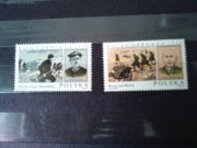 2 znaczki 45 Rocznica Wojny Obronnej 1984 rok