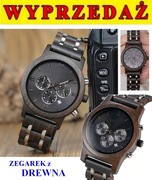 # UNIKAT nowy DREWNIANY zegarek MĘSKI komunia na PREZENT