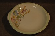 Półmisek Gefle Carmen 24,5 cm, dekoracja kwiatowa, lata 40. XX wieku