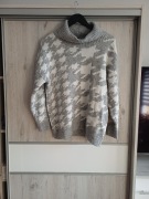 Golf damski wewzorze pepitki rozmiar L