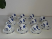 Royal Copenhagen – serwis kawowy „Blue Flowers Braided” – 31 elementów
