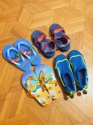 Buty klapki plażowe na basen dla chłopca rozm 28-30 zestaw
