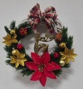 Bożonarodzeniowy wianek na drzwi 25cm