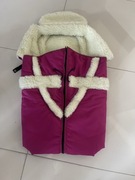 Różowy Śpiworek do wózka lub na sanki dla dziewczynki