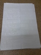 7 szt nowych białych samoprzylepnych paneli 3D wzór cegły rozmiar 70x100 