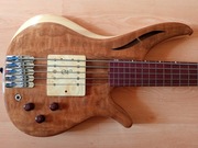 Gitara basowa bass fretless 5  semi hollow body