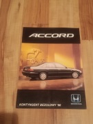 PROSPEKT HONDA ACCORD POLSKI 1996