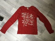 BLUZKA TOMMY HILFIGER ROZMIAR S NADRUK BROKAT