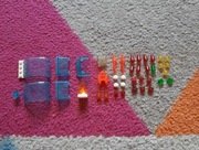 Klocki Lego przezroczyste neonowe mix szyby okna