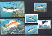 Wyspy Św. Tomasza - ryby, ryby morskie 2 bloki + seria