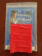 Taśma oporowa do ćwiczeń sportowych czerwona 