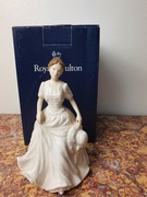 Piękna Angielska figurka dama porcelana Royal Doulton "HARMONY" 14,5 cm
