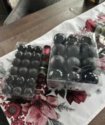 Zestaw czarnych bombek - 60 sztuk