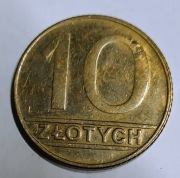 Moneta 10 zł 1989 rok . Nie czyszczona.