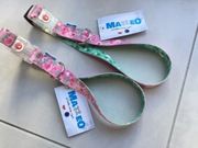 obroża z klamrą led, wzory dwukolorowe, rozmiar duży, NOWE