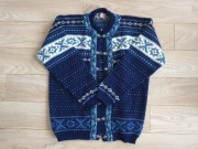 VossKnit, dziany sweter z wełny, swobodny i elegancki kardigan