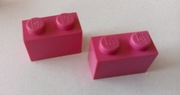 KLOCEK LEGO 3004 1X2  2 SZTUKI RÓŻOWY