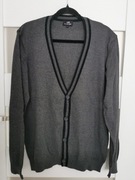 U. S. POLO ASSN L /XL SZARY SWETER BAWEŁNA 