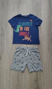 Komplet letni dla chłopca t-shirt i spodenki krótkie F&F r. 98