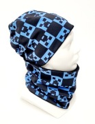 Czapka Komin Minecraft Dresówka Creeper Wiek 6-10lat 52-56cm Produkt Polski