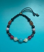 Bransoletka kamienie naturalne - amulet ochrona przed złą energią 