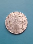 100 peset 1966 - Francisco Franco  - Hiszpania - Srebro (911A)