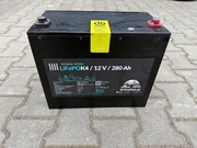 Akumulator LiFePO4 12V 280Ah Kamper Fotowoltaika Bluetooth Mata grzewcza