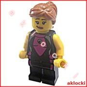 LEGO FIGURKA col053 Seria 4 Kobieta Surfer Girll stan BDB