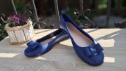 Nowe granatowe balerinki gumowe bassano 39 kod734