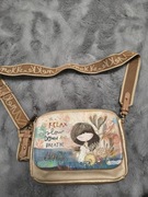 Anekke Mediterranean listonoszka torebka na ramię beżowa pojemna ładna 